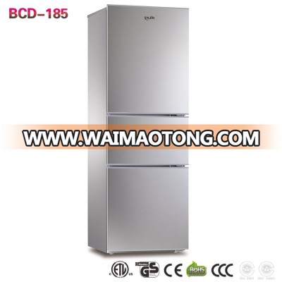 BCD -185 Three Door Combi Fridge Freezer Factory